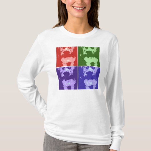 Wheaton Terrier Pop Art T-Shirt (Vorderseite)