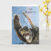 wheeeeeeeee Schildkröte, gerade droppin in… Karte (Gelbe Blume)