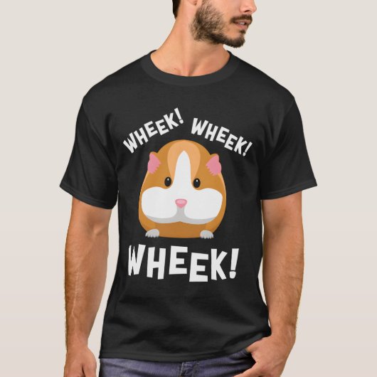Wheek Wheek Meerschweinchen T-Shirt (Vorderseite)
