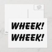 WHEEK WHEEK POSTCARDS POSTKARTE (Vorne/Hinten)