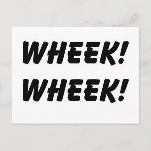 WHEEK WHEEK POSTCARDS POSTKARTE (Vorderseite)