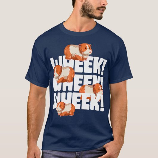 Wheek Wheek Wheek Guinea Pig T-Shirt (Vorderseite)