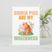 Wheeklatte Grußkarte Einladung (Stehend Vorderseite)