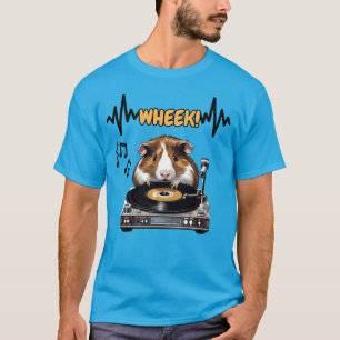 Wheel Guinea Pig Tshirt Fun Animal Lover Gift
