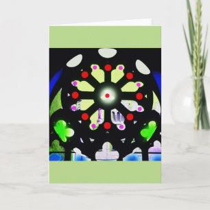 Wheel of fortune feiertagskarte