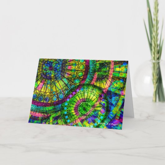 "Wheel of Fortune" greeting card Karte (Vorderseite)