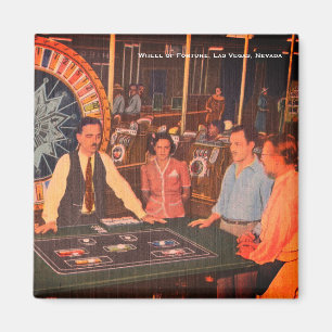 Wheel of Fortune, Las Vegas, Nevada Vintage Casino Magnet