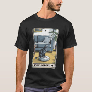 Wheel of Fortune Roboter-Staubsauger Lustige Tarot T-Shirt