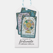 Wheel of Fortune Tarot Baby Shower Thank You Favor Geschenkanhänger (Vorderseite)