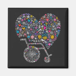 Wheel of Many Lives Magnet