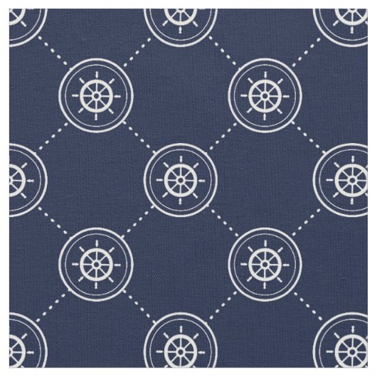 Wheel Pattern Kapitäne Stoff (Nahaufnahme)