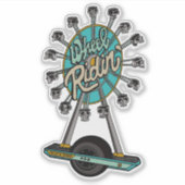 Wheel Ridin Sticker (Vorderseite)