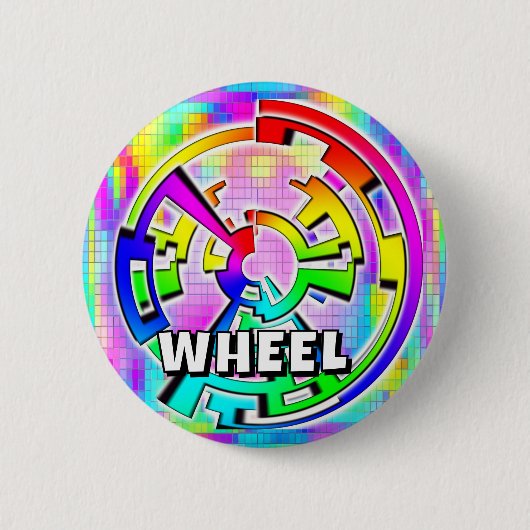 WHEEL (Sie können die Wörter ändern) Button (Vorderseite)