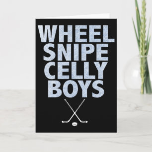 Wheel Snipe Celly Boys Hockey Karte