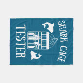 Wheelchair Handicap Humor Handicapped Shark Cage T Fleecedecke (Vorderseite (Horizontal))