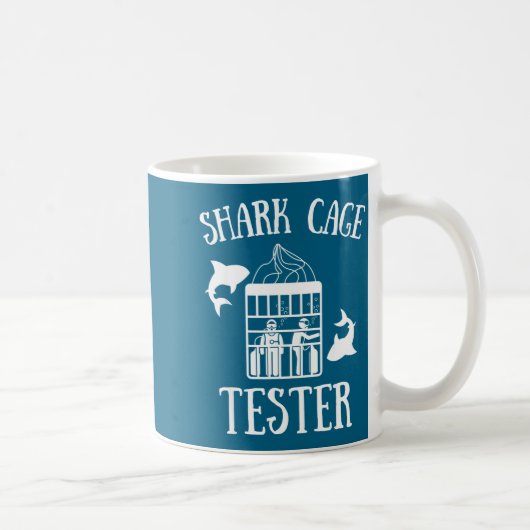 Wheelchair Handicap Humor Handicapped Shark Cage T Kaffeetasse (Rechts)