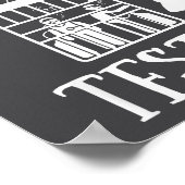 Wheelchair Handicap Humor Handicapped Shark Cage T Poster (Ecke)