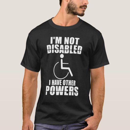Wheelchair Leg Injury Disability Disabled Handicap T-Shirt (Vorderseite)