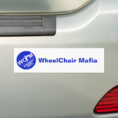 WheelChair Mafia bumper sticker Autoaufkleber (Auf Auto)