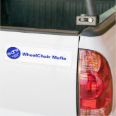 WheelChair Mafia bumper sticker Autoaufkleber (Auf Lkw)