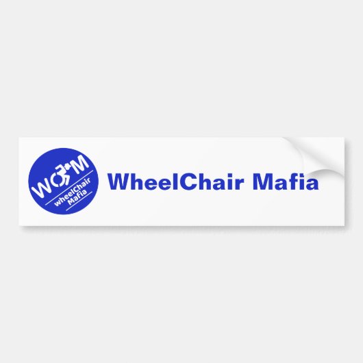 WheelChair Mafia bumper sticker Autoaufkleber (Vorne)