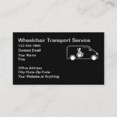 Wheelchair Medical Transport Business Cards Visitenkarte (Vorderseite)