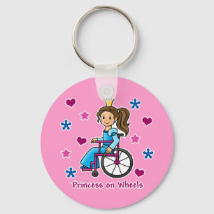 Wheelchair Princess Schlüsselanhänger