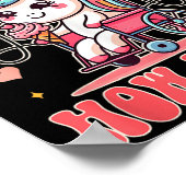 Wheelchair Unicorn Eating Ice Cream This Is How Th Poster (Ecke)