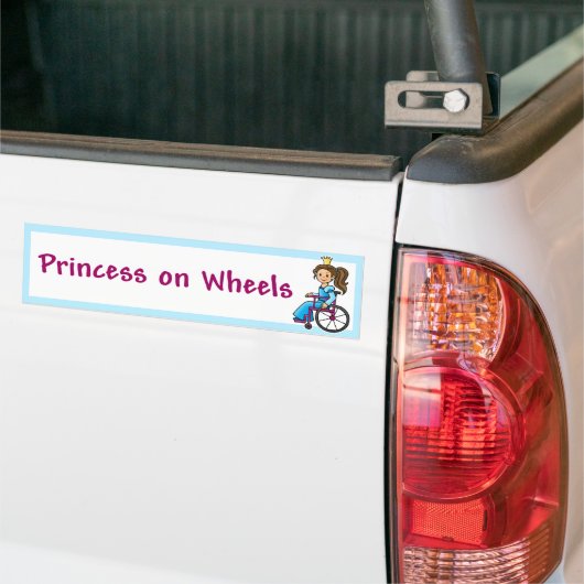WheelchairPrincessBumper Autoaufkleber (Auf Lkw)