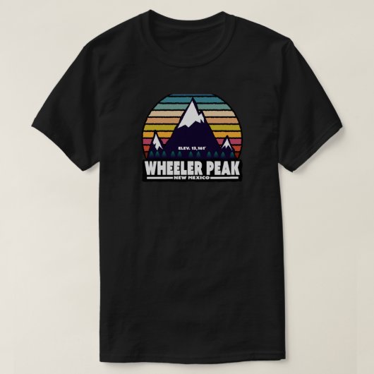 Wheeler Peak New Mexico T-Shirt (Design vorne)