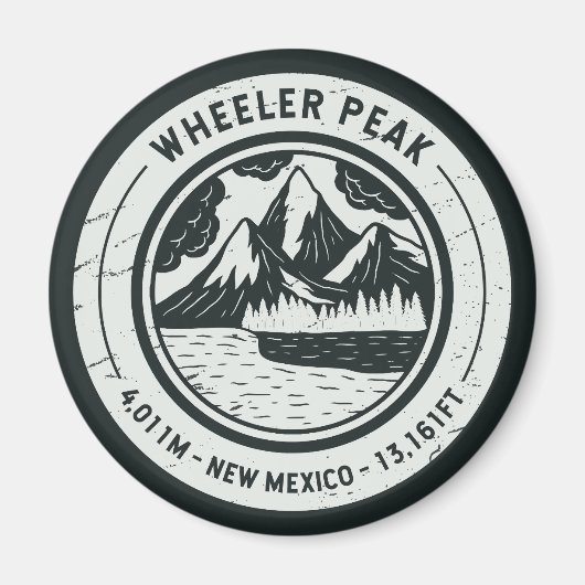 Wheeler Peak New Mexico Wanderurlaub Magnet (Vorne)