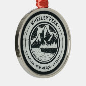 Wheeler Peak New Mexico Wanderurlaub Ornament Aus Metall (Rechts)