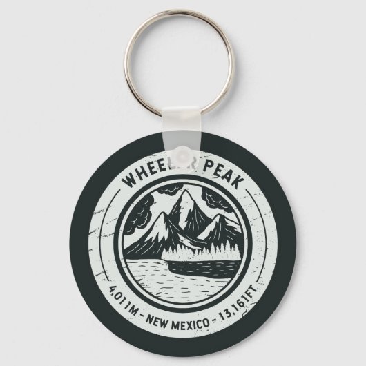 Wheeler Peak New Mexico Wanderurlaub Schlüsselanhänger (Vorderseite)