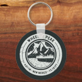 Wheeler Peak New Mexico Wanderurlaub Schlüsselanhänger (Rückseite)