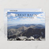 Wheeler Peak Summit View Great Basin NP, Nevada Postkarte (Vorne/Hinten)