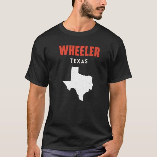 Wheeler Texas USA Staat America Travel Texas T-Shirt (Vorderseite)