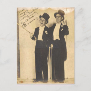 Wheeler und Woolsey Classic Comedy Team Postkarte