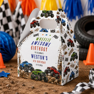 Wheelie Awesome Monster Truck 4. Geburtstag Junge Geschenkschachtel