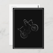 Wheelie der 80er postkarte (Vorne/Hinten)