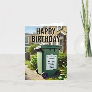 Wheelie Funny Birthday - Prosecco Bin Edition Karte