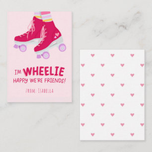 Wheelie Happy Friend Valentine's Note Card Mitteilungskarte