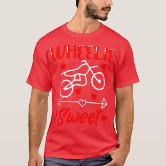 Wheelie Sweet Funny Valentinstag Herzklopfen T-Shirt