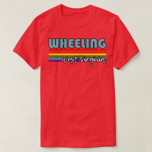 Wheeling West Virginia Pride Wheeling LGBT Geschen T-Shirt (Design vorne)