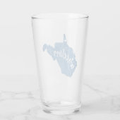 Wheeling West Virginia Wood Grain Glas (Rückseite)