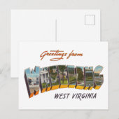 Wheeling WV Postkarte (Vorne/Hinten)