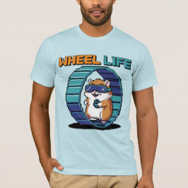 Wheellife Pixel Art Hamster Gaming T-Shirt