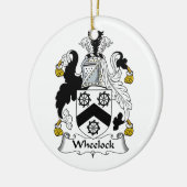 Wheelock Familienwappen Keramik Ornament (Links)