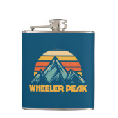 Wheelpeak New Mexico Retro Türkis Flachmann (Vorderseite)