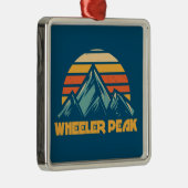 Wheelpeak New Mexico Retro Türkis Ornament Aus Metall (Rechts)