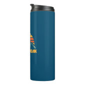 Wheelpeak New Mexico Retro Türkis Thermosbecher (Nach rechts gedreht)